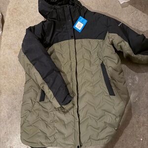 Black and Olive Quilted Jacket by columbia brand new with tags